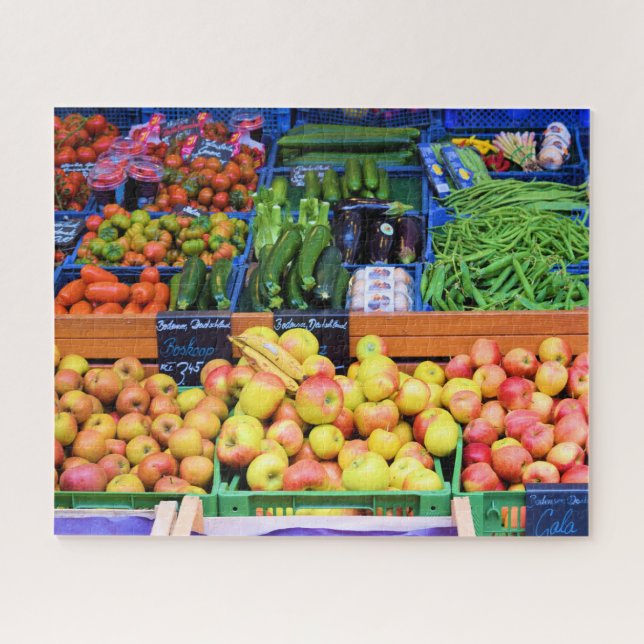 Puzzle Collecte du marché agricole - 16x20 - 520 pcs. (Horizontal)