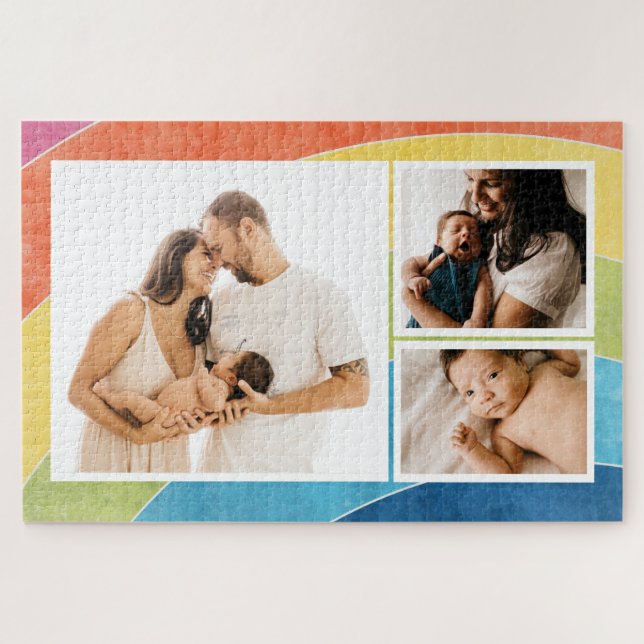 Puzzle Collection de photos de la famille Rainbow (Horizontal)
