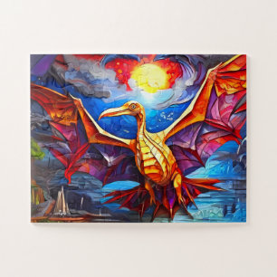 Puzzle Collection Enfants Dinosaures imaginaire mosaïque
