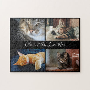 Puzzle Collection photo moderne Nom de script personnalis