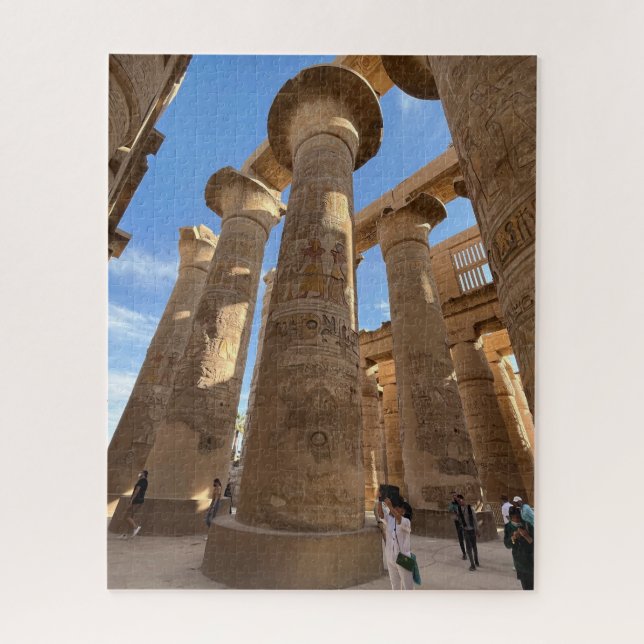 Puzzle Colonnes de Karnak Temple Louxor Egypte (Vertical)