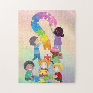 Puzzle coloré géant
