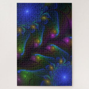 Puzzle Coloré Lumineux Abstrait moderne Trippy Fractal