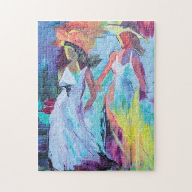 Puzzle Colorful Abstract Women  (Vertical)