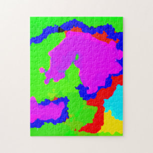 Puzzle Colorful Art Multicolor Abstract Splash Unique