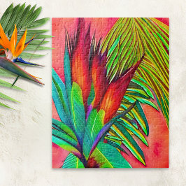 Puzzle Colorful Bird of Paradise Flower