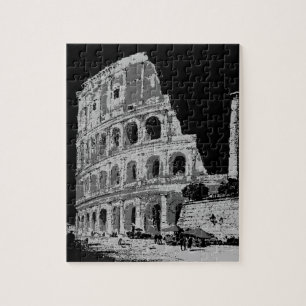 Puzzle Colosseum noir et blanc