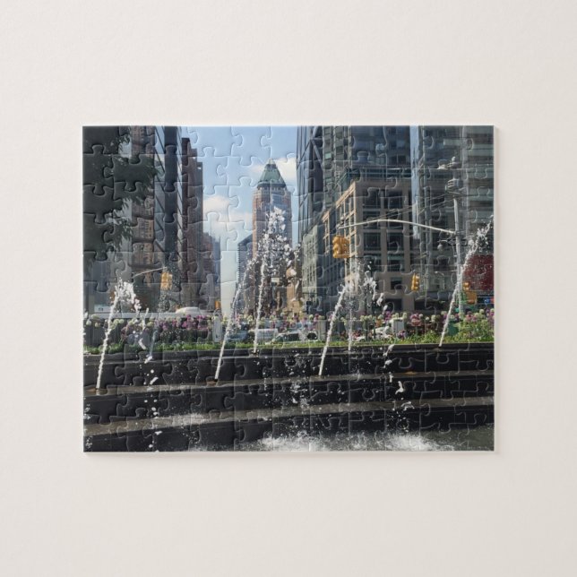 Puzzle Columbus Circle Architecture New York City NYC (Horizontal)