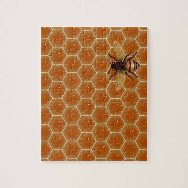 Puzzle Comb de miel et abeille (Vertical)