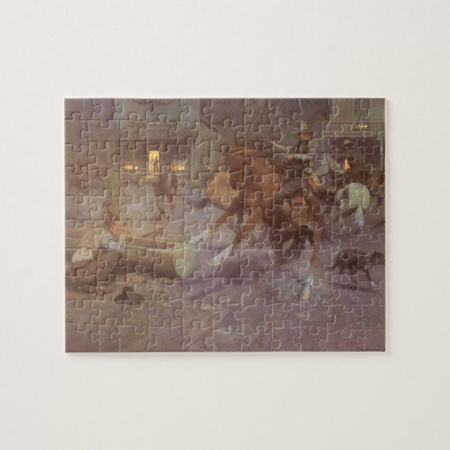 Puzzle Combat au Roundup Saloon par Bill Gollings (Horizontal)