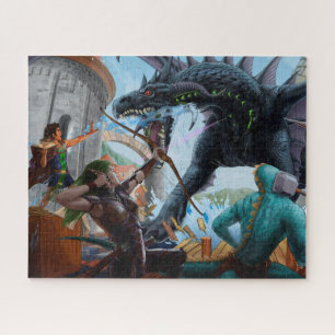 Puzzle Combattre le casse-tête du dragon noir 520 Pc