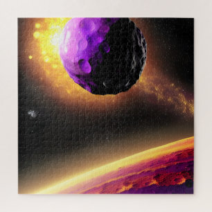 Puzzle Comète violette Massif Spirant Vers La Planète Ros