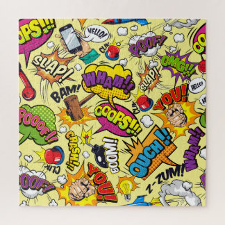 Puzzle Comic Elements Motif coloré