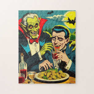 Puzzle Comics Vampire d'horreur vintage