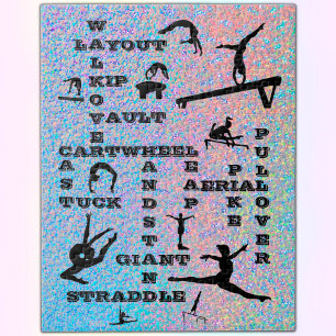 Puzzle Compétences en gymnastique Mots-croisés Holographi