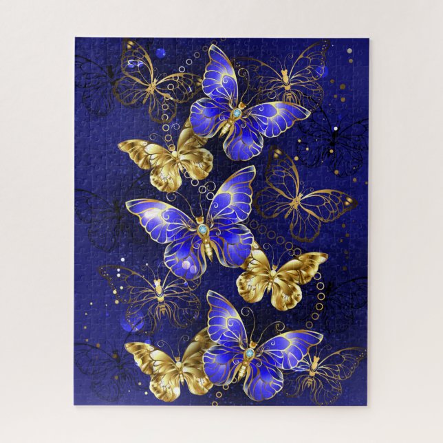 Puzzle Composition avec papillons Sapphire (Vertical)