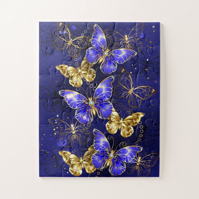 Puzzle Composition avec papillons Sapphire (Vertical)