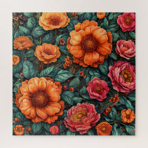 Puzzle Composition florale vibrante