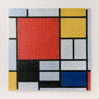 Puzzle Composition Rouge, Jaune, Bleu, Noir | Mondriaan |