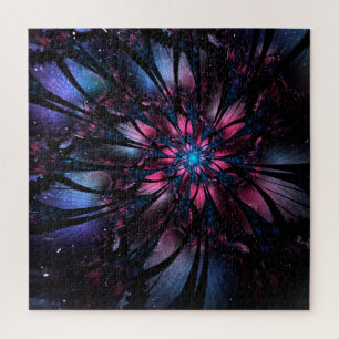 Puzzle Conception Abstraite des fleurs fractales.