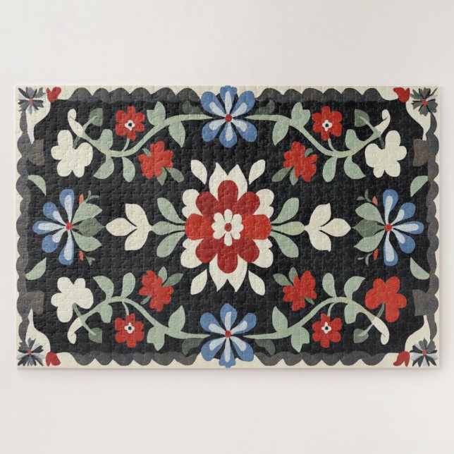 Puzzle Conception d'art folklorique vintage (Horizontal)