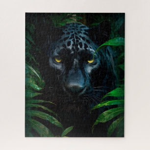 Puzzle Conception de faune de jungle de panthère noire my