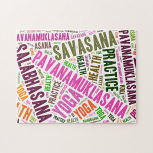 Puzzle Conception de mots de yoga