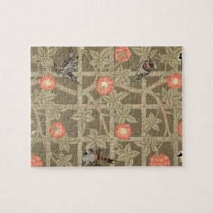 Puzzle Conception de papier peint de treillis avec un