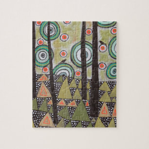 Puzzle Conception de paysage de triangle