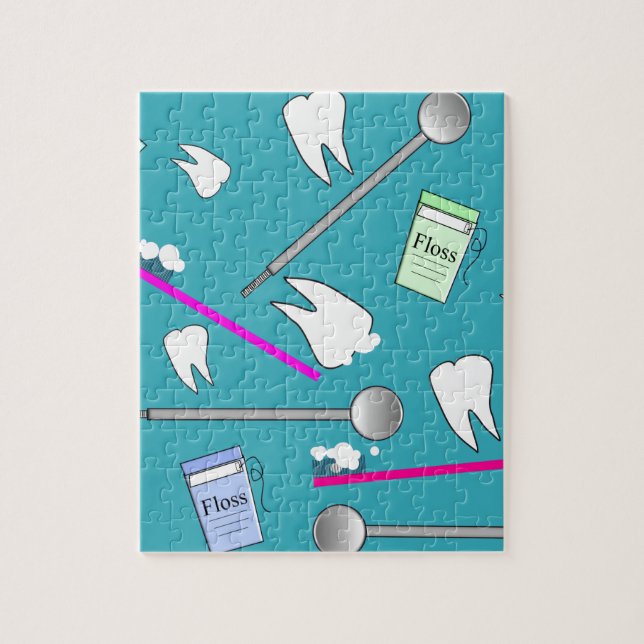 Puzzle Conception dentaire d'outils de profession (Vertical)