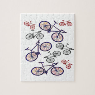 Puzzle Conception d'impression de bicyclette