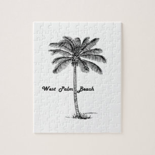 Puzzle Conception noire et blanche de West Palm Beach et