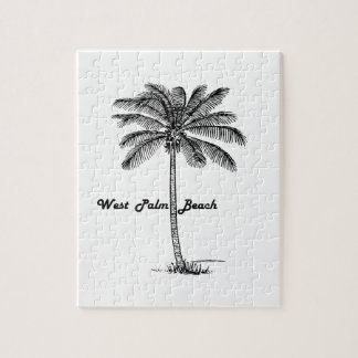 Puzzle Conception noire et blanche de West Palm Beach et