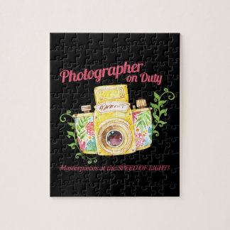 Puzzle Conception vintage en service d'appareil-photo de