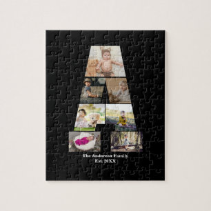 Puzzle Concevez votre propre lettre Un collage photo