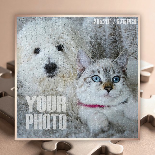 Puzzle Concevez votre propre photo pour animaux de compag (Custom Photo Puzzle - 20x20" / 676 Pieces)