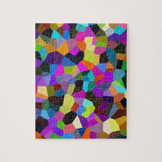 Puzzle Confetti dans les tons bijoux (Vertical)