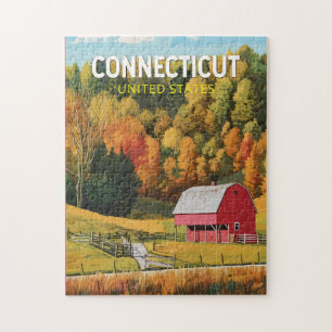 Puzzle Connecticut Voyage Art Vintage