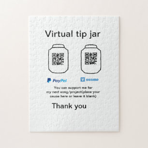 Puzzle Conseil virtuel jar q r code argent don PayPal ven