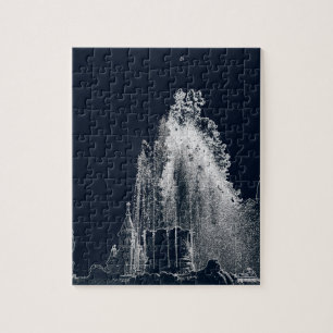 Puzzle contour d'une nuit bleue