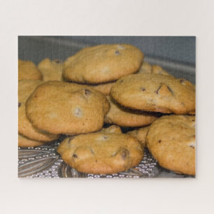 Puzzle Cookies de chips au chocolat sur Platter Photo