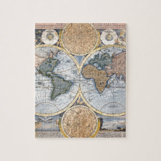 Puzzle Cool antique de carte du monde