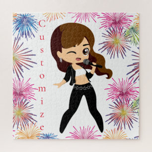 Puzzle Cool fille chante Karaoke Thunder_Cove
