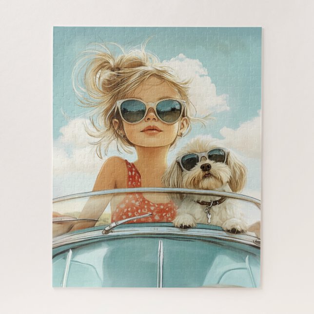 Puzzle Cool Ride avec meilleur ami (Vertical)