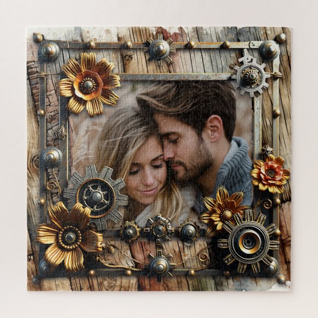 Puzzle Cool Steampunk Photo personnalisée (Vertical)
