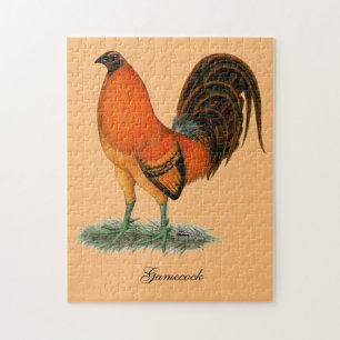 Puzzle Coq de combat Ginger Rouge