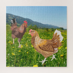 Puzzle Coq et poulet 1