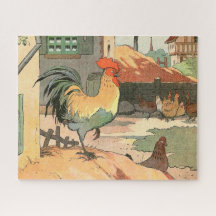 Coq sur la ferme Large