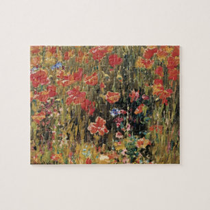 Puzzle Coquelicots par Robert Vonnoh, Impressionnisme Vin