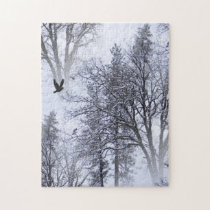 Puzzle Corbeau d'hiver...